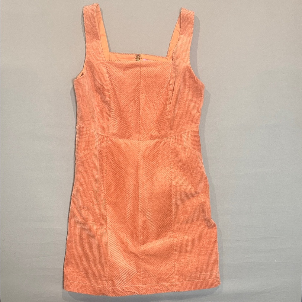Mi Ami for Francesca’s Coral Corduroy Sheath Dress, Size M – NWT